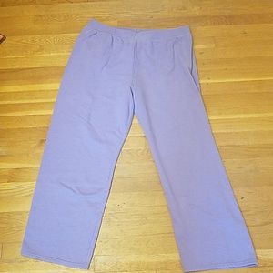 Purple sweat pants